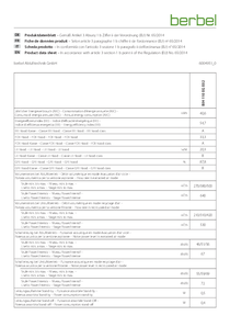 Product data sheet BIH 110 EG